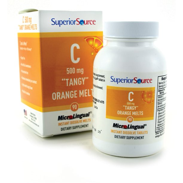 Vitamin C 500 mg “Tangy” Orange Melts