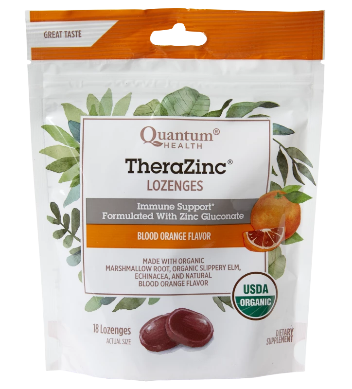 TheraZinc Organic Blood Orange Bagged Lozenges